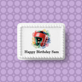 Boxing 11 Edible Icing Cake Topper or Ribbon