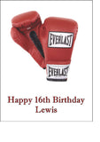 Boxing 01 / Red Boxing Gloves Edible Icing Cake Topper or Ribbon