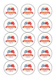 Boxing 04 Edible Icing Cake Topper or Ribbon