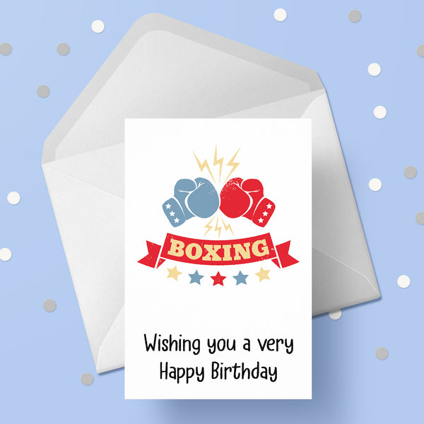 Boxing 04 Birthday Card