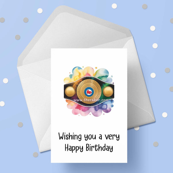 Boxing 05 Birthday Card