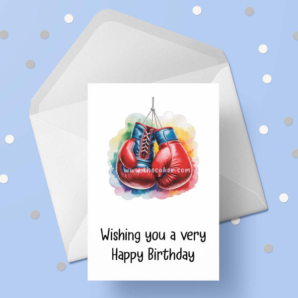 Boxing 06 Birthday Card