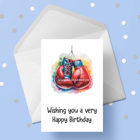 Boxing 06 Birthday Card