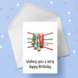 Boxing 08 Birthday Card