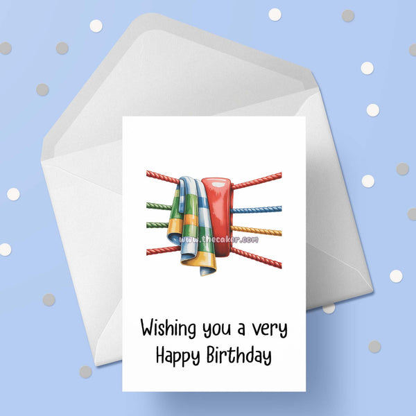 Boxing 08 Birthday Card