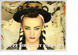 Boy George 01 Edible Icing Cake Topper or Ribbon