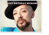 Boy George 02 Edible Icing Cake Topper or Ribbon