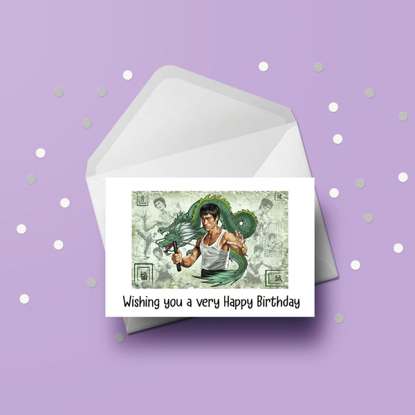Bruce Lee 02 Birthday Card