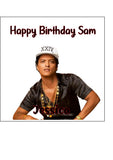 Bruno Mars 02 Edible Icing Cake Topper or Ribbon