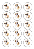 Bulldog Edible Icing Cake Topper or Ribbon