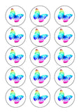 Butterfly 03 Edible Icing Cake Topper or Ribbon