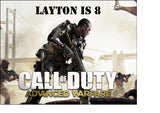 Call of Duty 03 Edible Icing Cake Topper or Ribbon