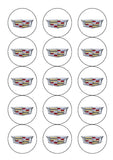 Cadillac Logo Edible Icing Cake Topper or Ribbon