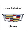 Cadillac Logo Edible Icing Cake Topper or Ribbon