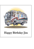 Caravan Motorhome 04 Edible Icing Cake Topper or Ribbon