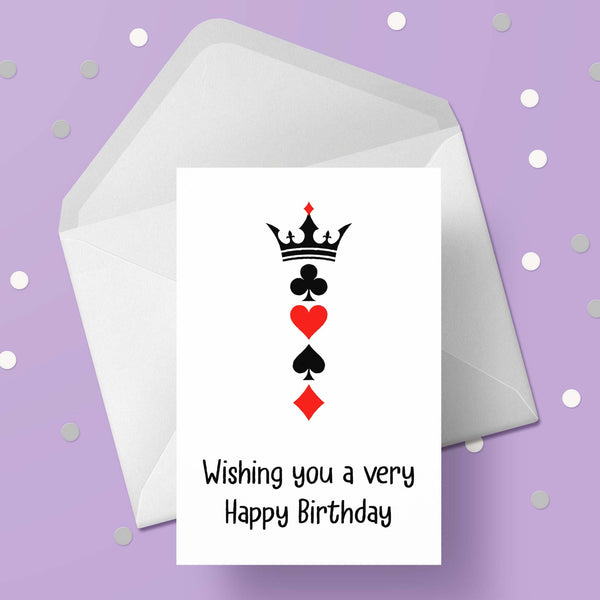 Birthday Card with Playing Cards 05