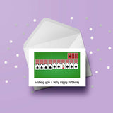 Birthday Card with Playing Cards 09 Spider Solitaire