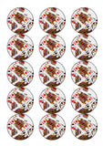 Playing Cards 01 Edible Icing Cake Topper or Ribbon