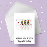Playing Cards 04 Edible Icing Cake Topper or Ribbon