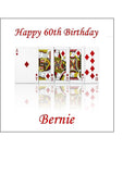 Playing Cards 02 Edible Icing Cake Topper or Ribbon
