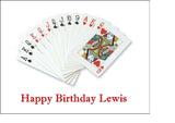 Playing Cards 03 Edible Icing Cake Topper or Ribbon