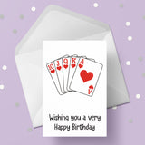 Playing Cards 01 Edible Icing Cake Topper or Ribbon
