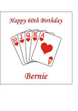 Playing Cards 04 Edible Icing Cake Topper or Ribbon