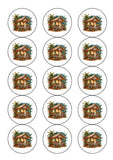 Caribbean Christmas Cake Topper 01