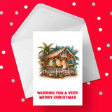 Caribbean Christmas Cake Topper 01