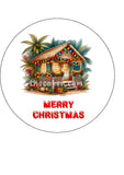 Caribbean Christmas Cake Topper 01