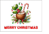 Caribbean Christmas Cake Topper 03