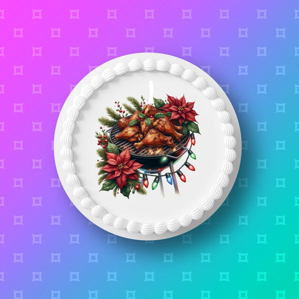 Caribbean Christmas Cake Topper 04