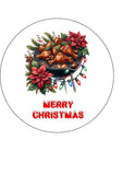 Caribbean Christmas Cake Topper 04