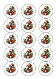 Black Santa Christmas Cake Topper