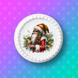 Black Santa Christmas Cake Topper