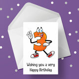 3rd Birthday Card with Funny numbers