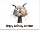 Cat 03 Edible Icing Cake Topper or Ribbon
