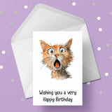 Cat 04 Edible Icing Cake Topper or Ribbon