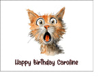 Cat 04 Edible Icing Cake Topper or Ribbon