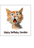 Cat 04 Edible Icing Cake Topper or Ribbon