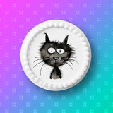 Cat 01 Edible Icing Cake Topper or Ribbon