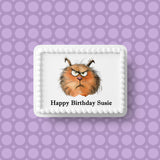 Cat 02 Edible Icing Cake Topper or Ribbon