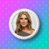Celine Dion 04 Edible Icing Cake Topper or Ribbon