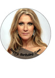 Celine Dion 04 Edible Icing Cake Topper or Ribbon