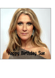 Celine Dion 04 Edible Icing Cake Topper or Ribbon