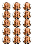 Celine Dion 02 Edible Icing Cake Topper or Ribbon