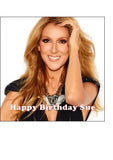 Celine Dion 02 Edible Icing Cake Topper or Ribbon