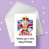 King Charles 06 Edible Icing Cake Topper or Ribbon