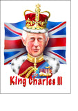 King Charles 06 Edible Icing Cake Topper or Ribbon