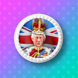 King Charles 06 Edible Icing Cake Topper or Ribbon